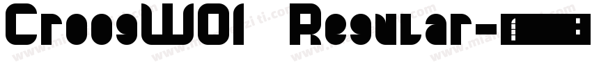 CroogW01 Regular字体转换